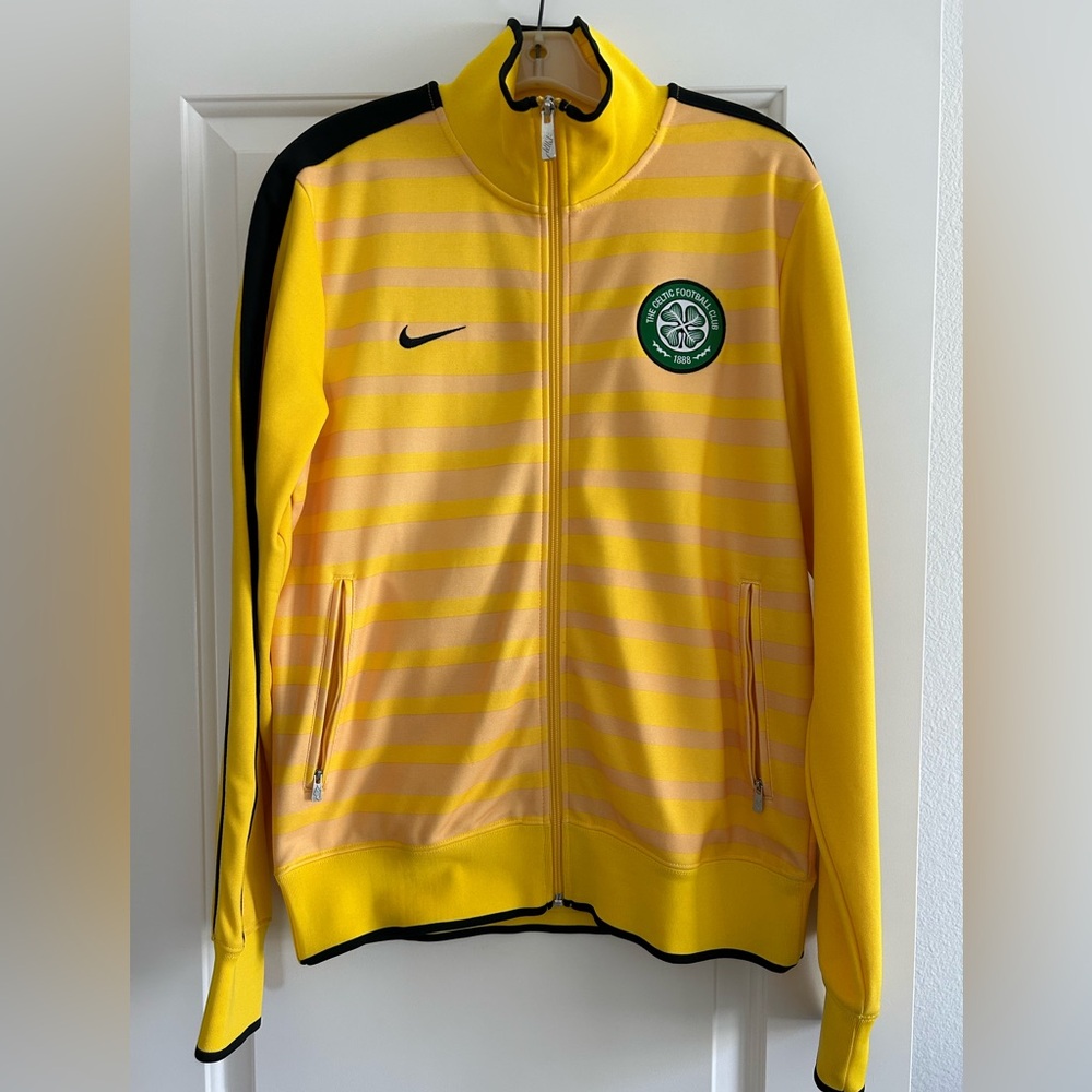 Nike Yellow and Black Bomber Jacket
